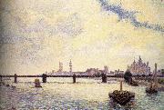 Camille Pissarro London Bridge USA oil painting artist